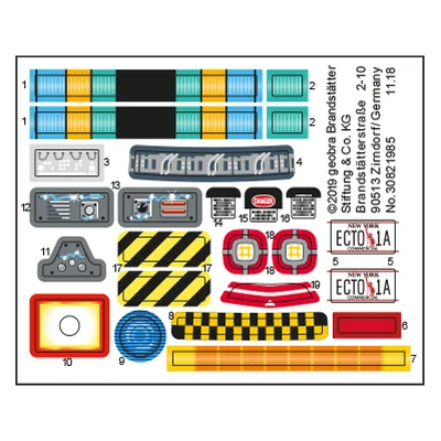 Etikett 70170 "Ghostbusters Ecto-1A"