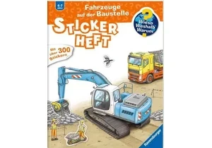 Tiptoi 60028 Wieso? Weshalb? Warum? Stickerheft Fahrzeuge auf der Baustelle